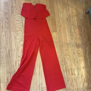 Red pant jumpsuit